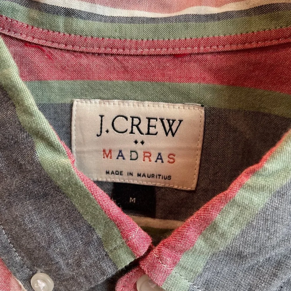 J. Crew Madras Shirt - Check out those Colors!